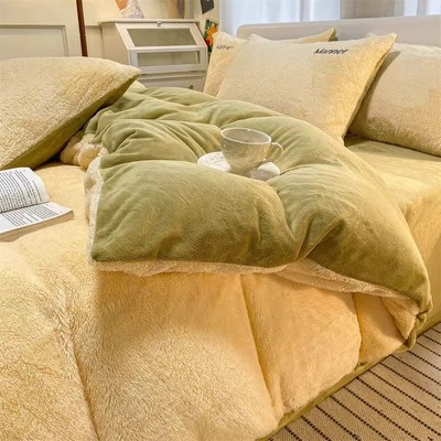 意式高档A类母婴级牛奶绒四件套