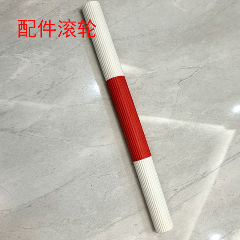 海绵拖把配件大全通用挤水胶棉拖把单独滚轮配件滚动塑料棒子家用图片
