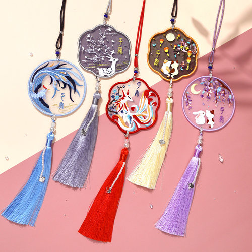 diy材料包绣花礼物平安符