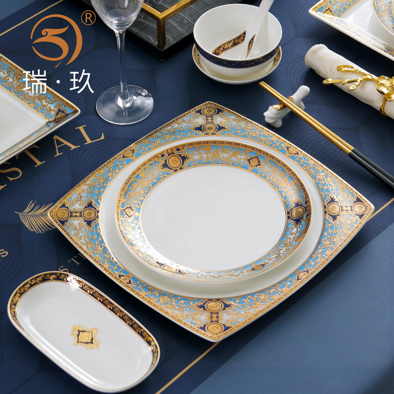 骨瓷西餐餐盘酒店用品餐具摆台碗碟套装私人会所碗盘摆台餐盘轻奢,餐饮具,西餐餐具套装,淘宝优惠券,粉丝福利购,淘宝优惠卷