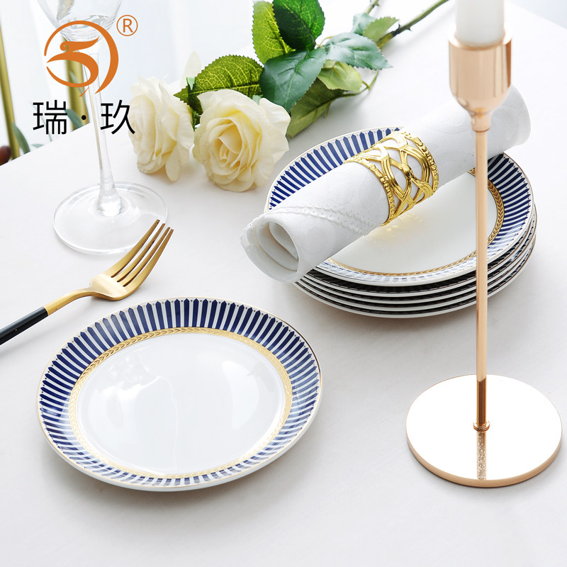 骨碟6个 骨瓷调料碟小盘子6英寸咸菜碟家用餐桌垃圾吐骨头盘碟,餐饮具,碟,淘宝优惠券,粉丝福利购,淘宝优惠卷