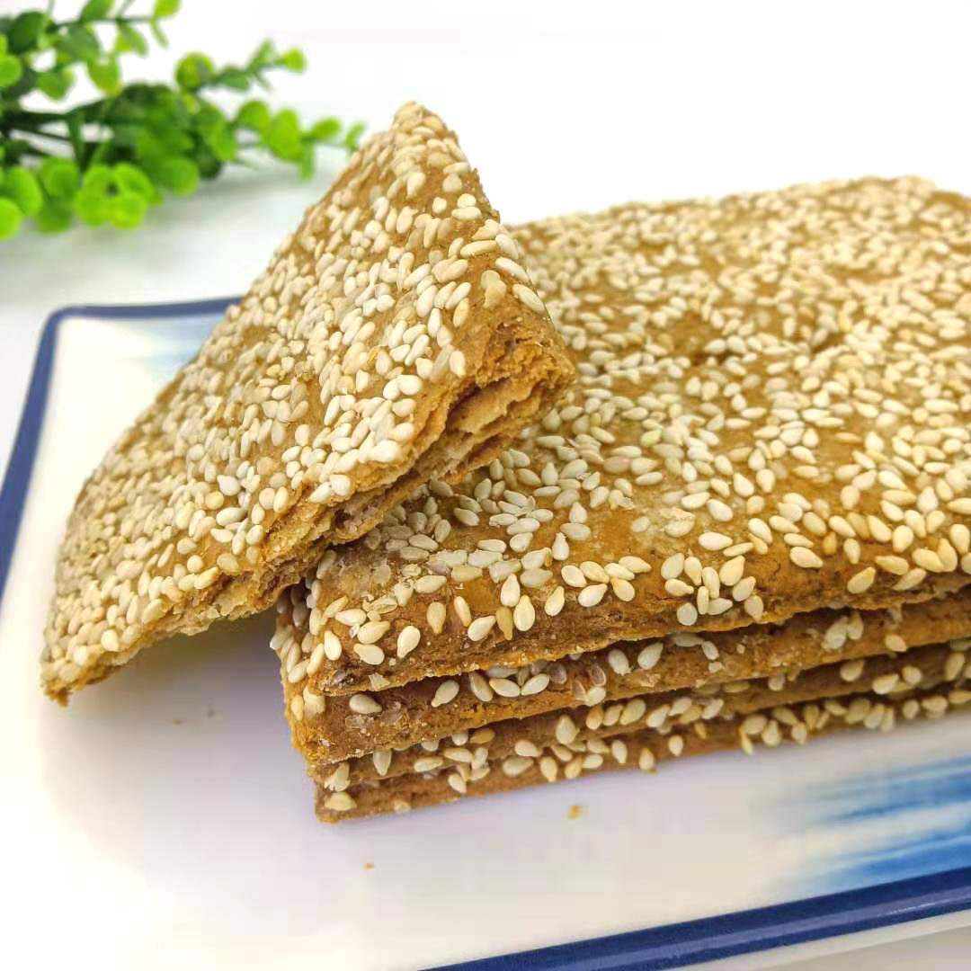 奇香脆饼芝麻椒盐咸味千层饼干传统糕点零食休闲散装点心