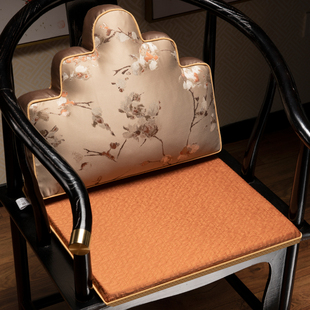 圈椅太师椅防滑红木沙发坐垫椅垫高端椅子套罩家用定制垫子 新中式
