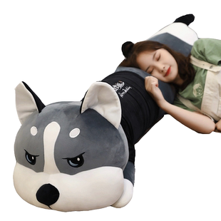 娃娃玩偶睡觉抱枕公仔毛绒玩具哈士奇软大号床上男孩女生可爱网红