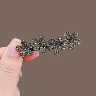 韩国发夹头饰成人水钻饰品花朵刘海发饰夹子弹簧一字小号鸭嘴发卡