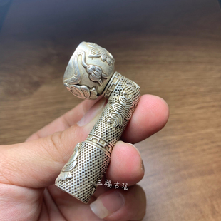 复古老式烟锅头配件烟锅纯铜头男士旱烟斗铜配件怀旧烟斗