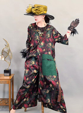 75817新款轻奢减龄洋气女款2025夏季大码宽松爆款套装