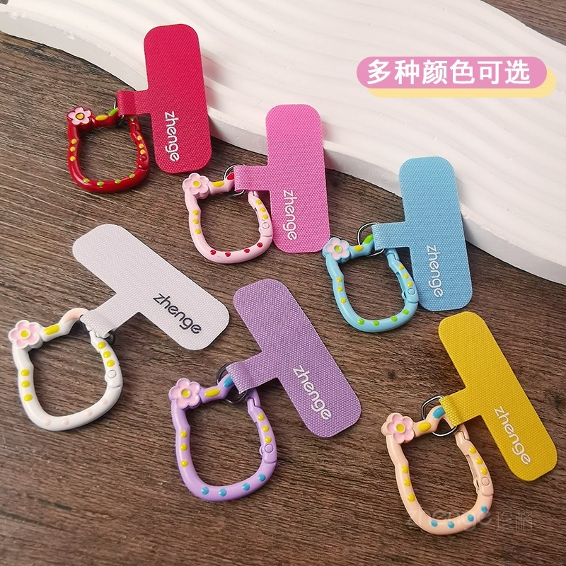 可爱小花猫卡扣垫片ins手机链