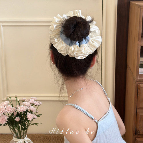 韩系ins缎面花边头花大肠发圈
