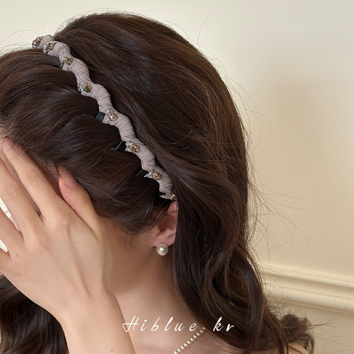 海蓝蓝水钻高颅顶带齿防滑