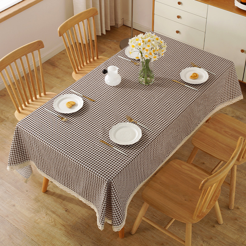 ins风桌布棉麻布艺北欧网红小清新家用餐桌布长方形茶几布书桌垫