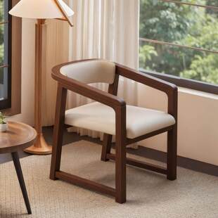 实木肯尼迪总统椅新款白蜡木餐椅现代简约会议室洽谈扶手靠背椅子