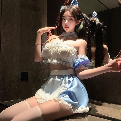 大码性感内衣女仆制服睡裙套装