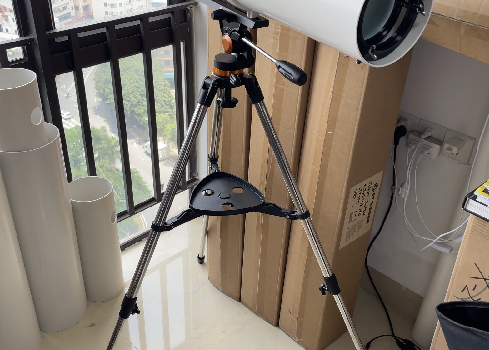 金属天文三脚架经纬仪 标准接口尺寸 适合DIY自制天文望远镜使用