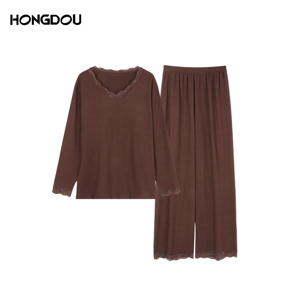 【王小宝Abby】秋冬蕾丝纯欲风v领带胸垫家居服睡衣套装H5N7137,女士内衣/男士内衣/家居服,睡衣/家居服套装,淘宝优惠券,粉丝福利购,淘宝优惠卷