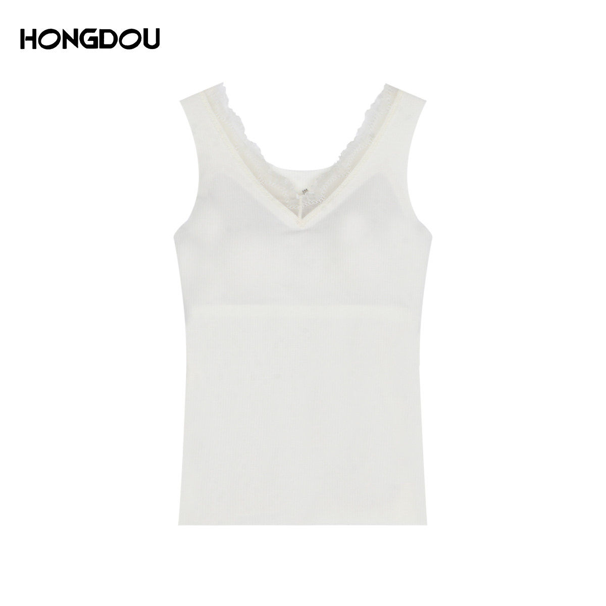 【大美唤粉丝专享】【山茶花女神背心】蕾丝保暖背心吊带-7096,女士内衣/男士内衣/家居服,吊带/背心/T恤/打底/肌底衣,淘宝优惠券,粉丝福利购,淘宝优惠卷