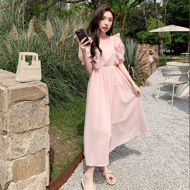 【大货已出退货低】超仙肌理感蕾丝拼接纱裙831-P105-K158，女装连衣裙，浙宝113