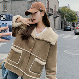 【出货中】两面穿麂皮羊羔毛皮毛一体255-P195-K288，女装派克服，浙宝113