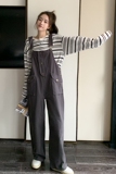 【现货】秋休闲工装风背带裤687-P105-K158，女装连体裤，浙宝113