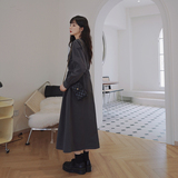 【原006现货】23春长袖褶皱设计连衣裙2C281-P95-K148，女装连衣裙，浙宝113