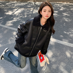 【现货】机车风麂皮绒皮毛一体 231-P180-K268,女装派克服,浙宝113