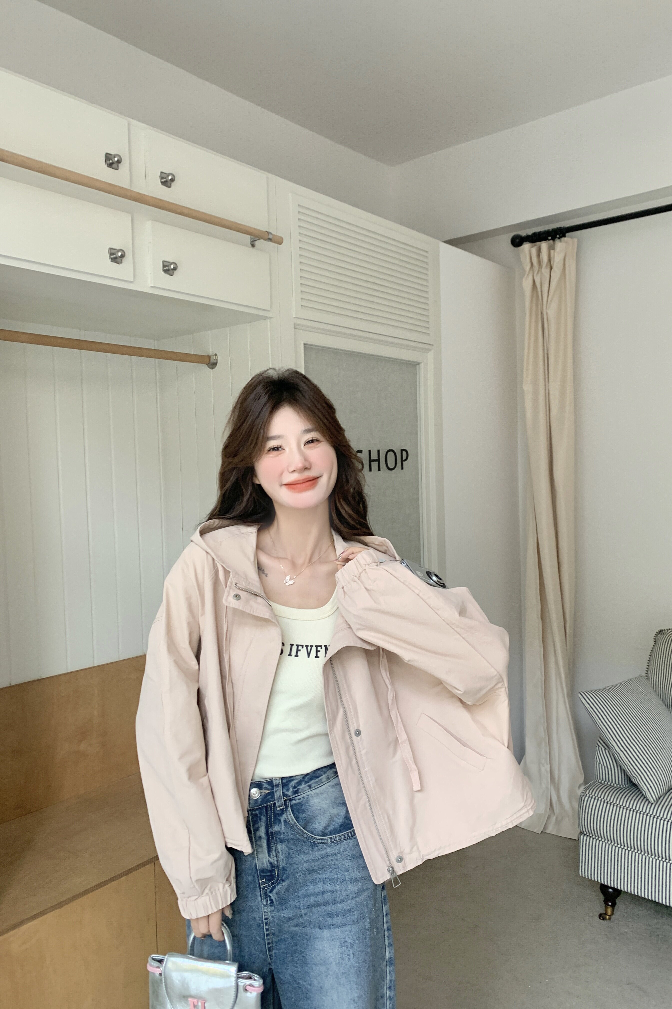 【现货】春季新款夹克上衣外套523-P135-K198,女装短外套,浙宝113