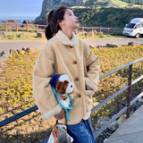 【大货已出】引流跑量款！羊羔毛麂皮绒皮毛一体228-P160-238，女装派克服，浙宝113