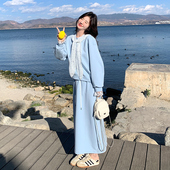 大量现货 536 上衣 半身裙 披肩三件套套装 P155 K228