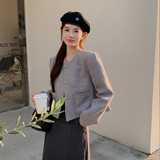 【现货】金属扣小香风短外套858-P120-K178，女装短外套，浙宝113
