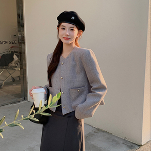 【现货】金属扣小香风短外套 858-P120-K178图片