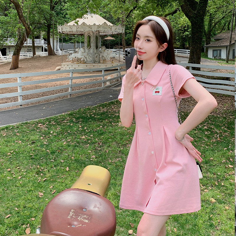 【大货已出】小樱桃POLO爱心扣短裙833-P95-K148图片
