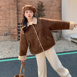 【大货已出】复古麂皮羊羔毛皮毛一体209-P155-K228，女装派克服，浙宝113