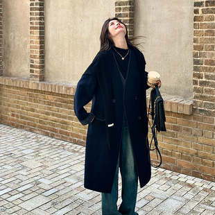 K348 P255 现货50羊毛两面穿带披肩双面呢 C58