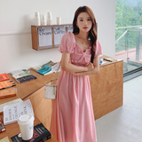 【新款】两种穿法肌理感打揽蝴蝶结连衣裙836-P105-K158，女装连衣裙，浙宝113