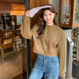 【大货已出】美拉德工装风小皮衣881-P125-K178，女装皮衣，浙宝113