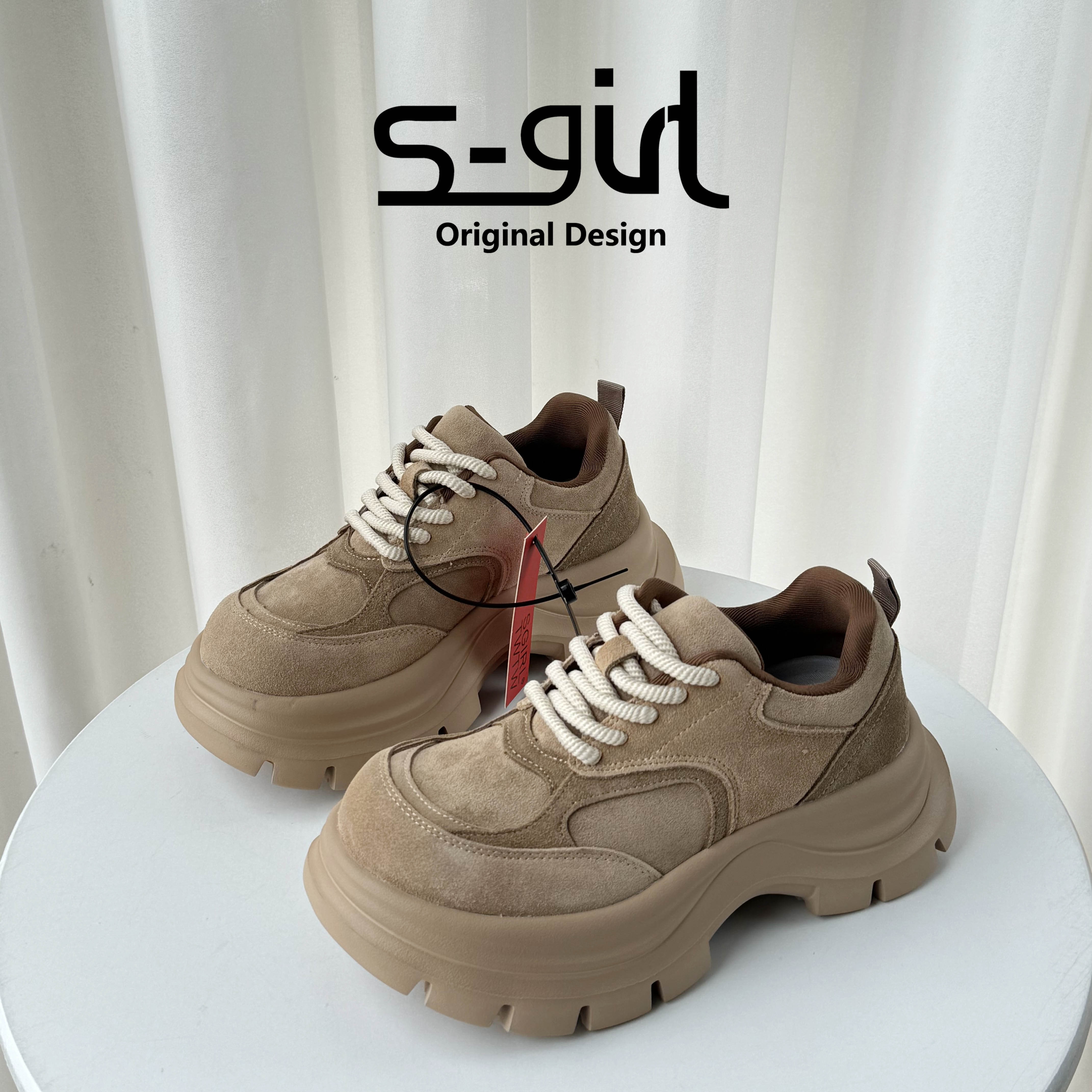 SGIRLTWTW小个子厚底老爹鞋女