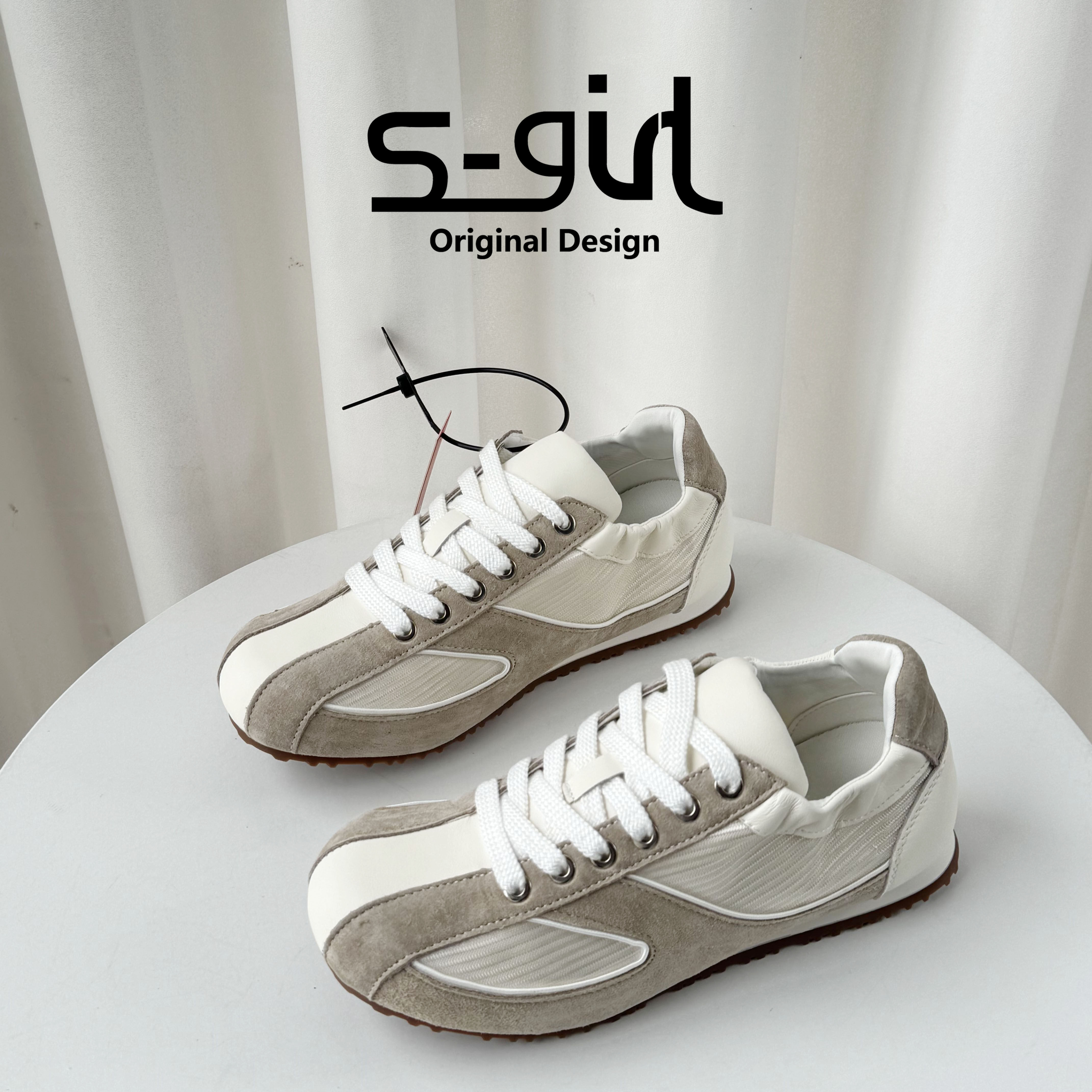 SGIRL TWTW复古撞色阿甘德训鞋女2026新款百搭平底休闲户外运动鞋,女鞋,时尚休闲鞋,淘宝优惠券,粉丝福利购,淘宝优惠卷