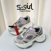 SGIRL 潮 百搭厚底休闲运动鞋 TWTW小个子增高拼接老爹鞋 女2026新款