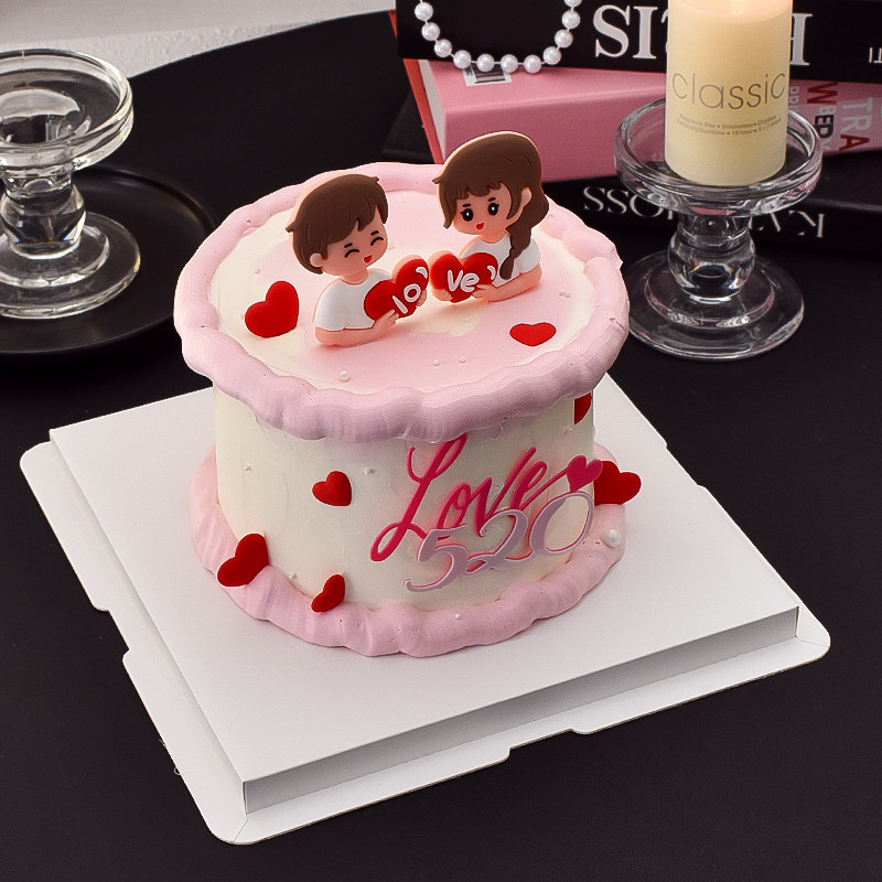 七夕情人节软胶爱心情侣蛋糕装饰摆件love告白表白双层亚克力插件,节庆用品/礼品,节日装扮用品,淘宝优惠券,粉丝福利购,淘宝优惠卷
