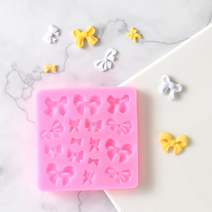 蝴蝶结造型翻糖蛋糕装 多款 饰硅胶模具DIY巧克力烘焙生日用具甜品