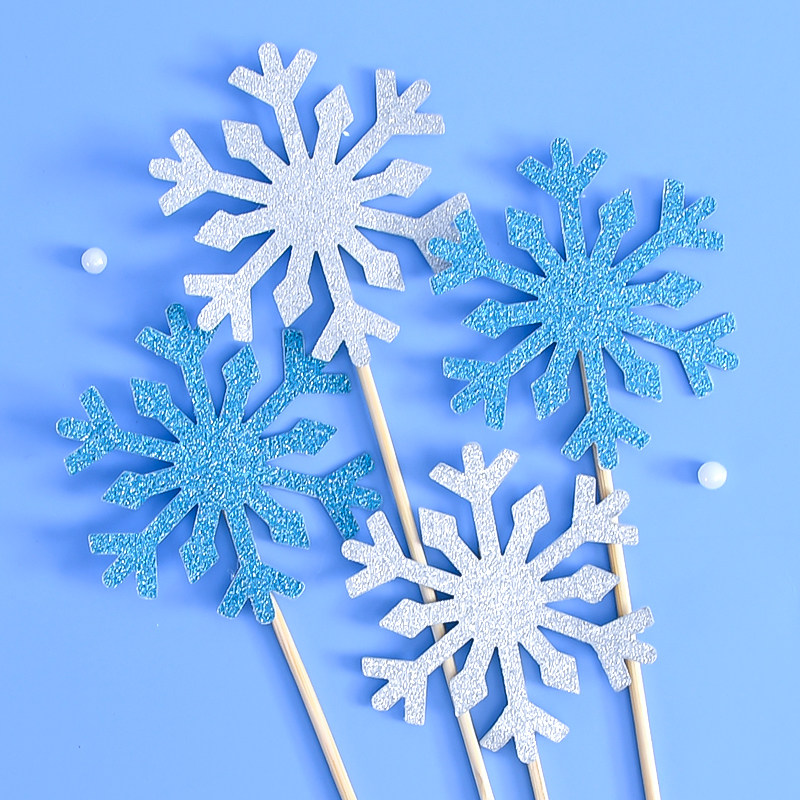 10 baking Cake decorate Toothpick Insert card Happy Birthday Inserted card Snow Snowman Christmas Snowflakein the Festive supplies/Gift , Dress supplies  category - from Buy2taobao.com to provide professional Taobao agent buy service