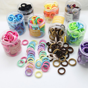 石川印象儿童发饰小宝宝皮筋不伤发女童头绳高弹五彩毛巾圈橡皮筋