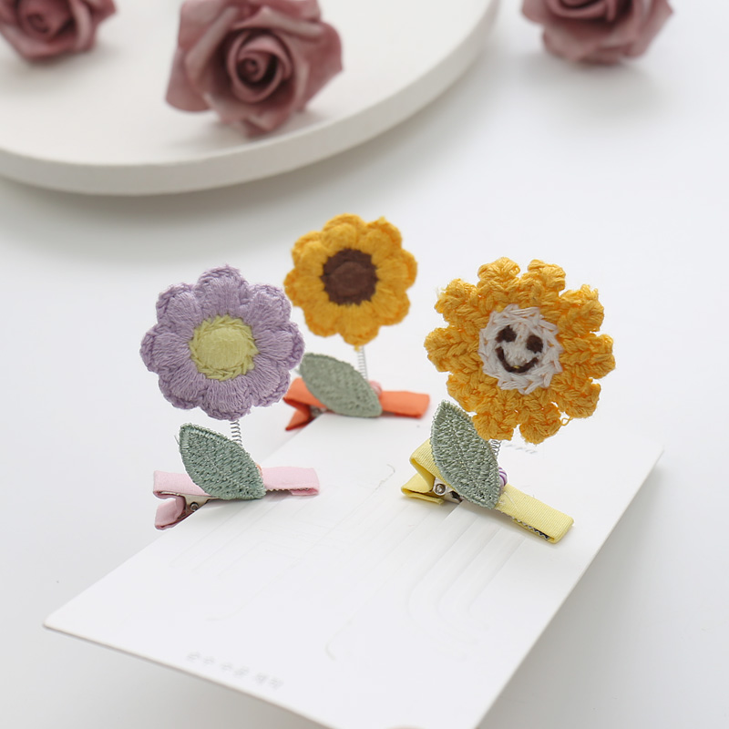 儿童女孩子清新立体可爱小花发夹
