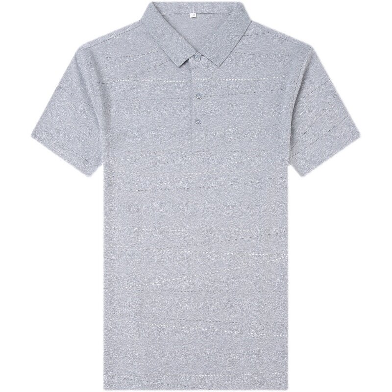 短袖T恤中青年商务休闲夏季新款翻领Polo衫男条纹体恤AJY2169-P60,男装T恤,电商B212（原钱塘6029）