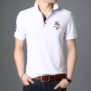时尚休闲短袖T恤男棉质POLO衫夏季男士潮流绣标半袖体恤D8203-P65图片