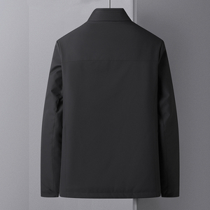 新款中年夹克男士休闲棉服立领爸爸秋装外套男上衣MF5883图片