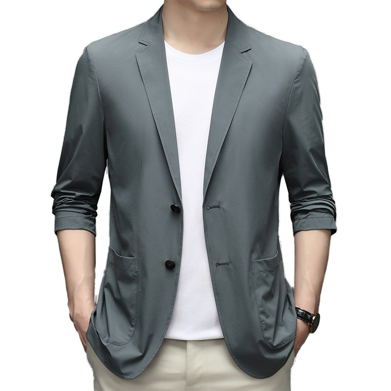 商务休闲男士西服春秋韩版修身职业小西装男外套上衣AJY656-P120,男装西服,电商B212（原钱塘6029）