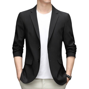 2021秋季新款宽松小西装中青年男士商务休闲西服外套AJY215-P185图片