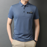 纯棉短袖男夏季潮流男士T恤百搭休闲商务印花polo衫QLM88154-P70，男装T恤，电商B212（原钱塘6029）