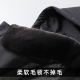 脱卸帽子中年棉衣男加厚保暖冬季男士爸爸冬装外套棉服Z2018-P175，男装棉衣，电商B212（原钱塘6029）